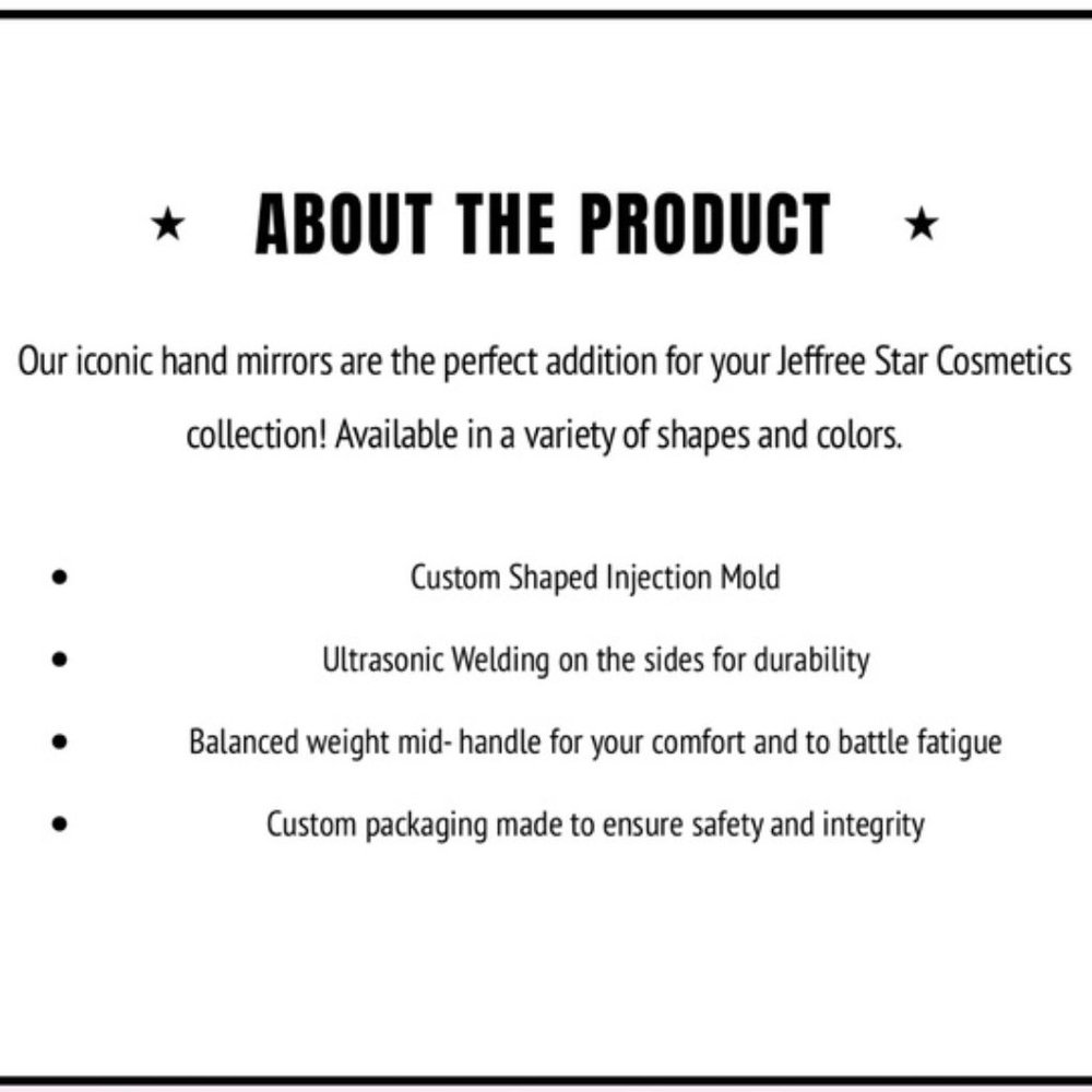 JEFFREE STAR BOMB POP MIRROR ❤️🤍💙 SEALED! NEW! - Picture 9 of 9